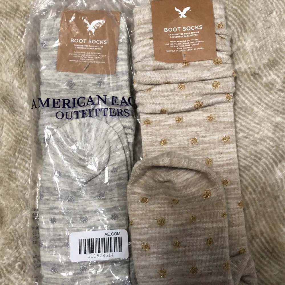 ✨ American Eagle Sparkle Boot Socks NWT *RARE*